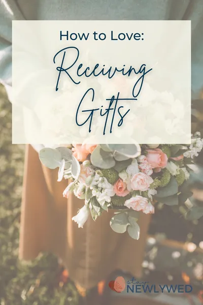 Woman holding a bouquet of flowers she was given as a gift
